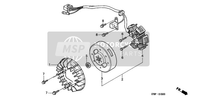 Honda PK50S 1993 Generator for a 1993 Honda PK50S